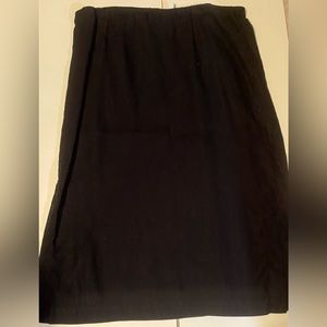 Black Maxi Skirt with calf slits